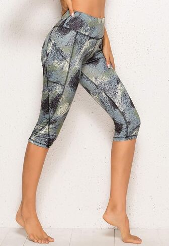 FITTOO Women's Yoga Capris Leggings Pockets Workout Pants in Kuwait