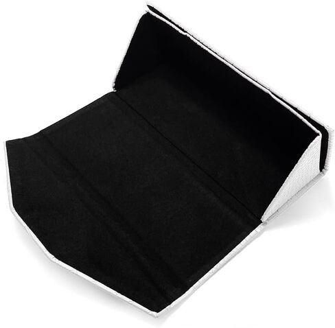 حافظة نظارة شمسية قابلة للطي على شكل مثلث، حافظة نظارة محمولة للرجال والنساء مع قطعة قماش للنظارات in Kuwait