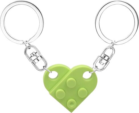 سلسلة مفاتيح LGOUYGG متطابقة من الطوب للأزواج، مجموعة سلاسل مفاتيح لطيفة على شكل قلب، هدايا رائعة لصديقتك وصديقك in Kuwait