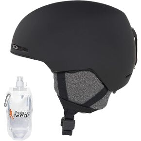 خوذة التزلج على الجليد Oakley MOD1 للرجال والنساء + حزمة مع زجاجة مياه قابلة للطي من Designer iWear مع حلقة تسلق
