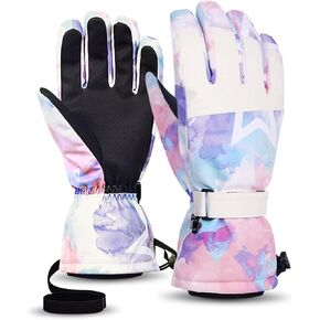 OMECHY Winter Gloves Men Women Warm Waterproof Ski Gloves 5 Layer Touch Screen Snow Gloves for Cold Weather