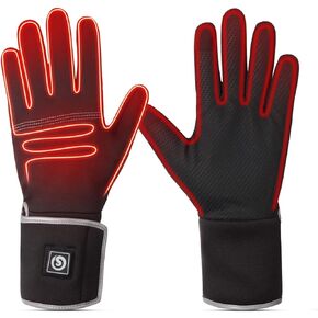 SAVIOR HEAT Heated Liners Gloves for Men Women, 2023 Electric Rechargeable Battery Thermal Thin Gloves for Winter Skiing Typing Driving Riding Cycling Hiking