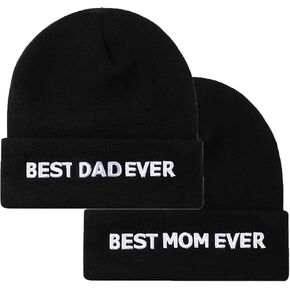 Stocking Stuffers for Men,Best Dad Ever Beanie Winter Hat,Dad Gifts for Christmas,Birthday Gifts for Dad Husband Daddy Him in Saudi Arabia