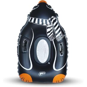 Snowboogie 44" Inflatable Animal Tube Sled | Single Rider Snow Sleds | Inflatable Sled with Soft Handles | Slick Bottom for Speed & Control | Snow Sledding for Children