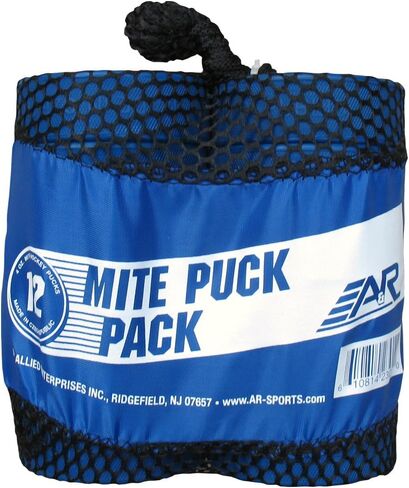 A&R Sports Bag of Official 4 Oz Blue Mite Junior Ice Hockey Pucks (Pack of 12) in Saudi Arabia