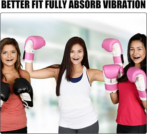 100 قطعة من واقي الفم للشباب للرياضة وواقي الفم وكرة القدم الرياضية وقطعة الفم لحماية اللثة للملاكمة وكرة السلة وكرة القدم والهوكي والكاراتيه (أسود، نمط بسيط) in Kuwait