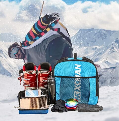 اكس سي مان شنطة احذية التزلج على الجليد، ممتازة للسفر مع جزء خارجي وجزء سفلي مقاوم للماء - 30 لتر in Kuwait