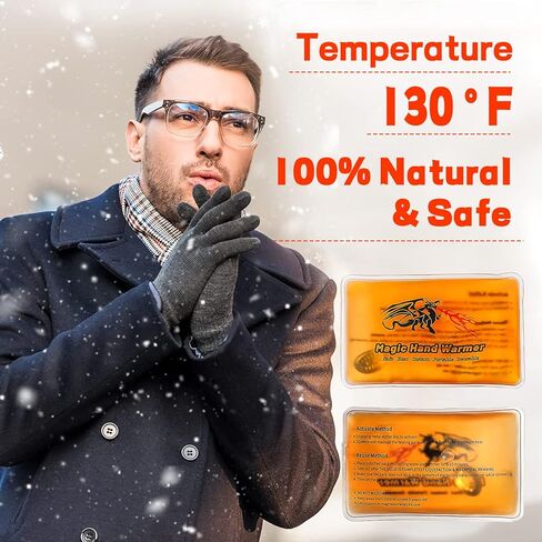 【8 عبوات】 مدفئات يد سحرية قابلة لاعادة الاستخدام، عبوة حرارية قابلة لاعادة الاستخدام، لتدفئة اليدين، للاستخدام في الاماكن المغلقة والمفتوحة، العمل، الدراسة، التخييم، الجولف، التزلج، هدايا دافئة، in Kuwait