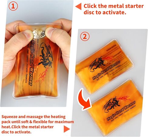 【8 عبوات】 مدفئات يد سحرية قابلة لاعادة الاستخدام، عبوة حرارية قابلة لاعادة الاستخدام، لتدفئة اليدين، للاستخدام في الاماكن المغلقة والمفتوحة، العمل، الدراسة، التخييم، الجولف، التزلج، هدايا دافئة، in Kuwait