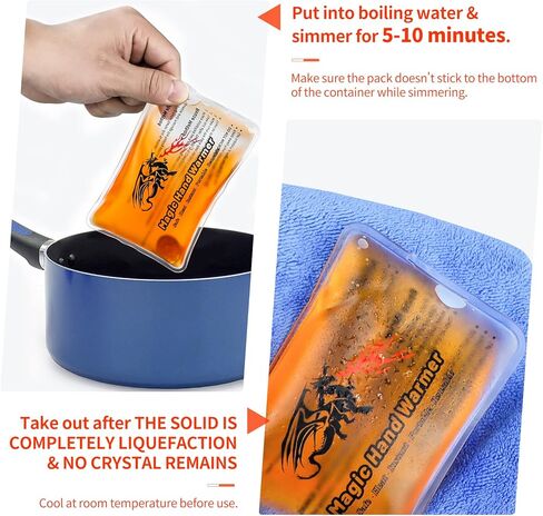 【8 عبوات】 مدفئات يد سحرية قابلة لاعادة الاستخدام، عبوة حرارية قابلة لاعادة الاستخدام، لتدفئة اليدين، للاستخدام في الاماكن المغلقة والمفتوحة، العمل، الدراسة، التخييم، الجولف، التزلج، هدايا دافئة، in Kuwait