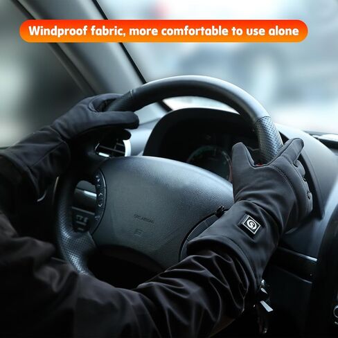Heated Glove Liners Men Women - Rechargeable Battery Hand Warmer Gloves for Winter Motorcycle Skiing Camping Fishing Hunting in Kuwait