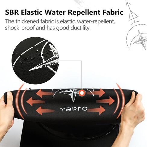 Yepro Snowboard Cover Sleeve Case, Snowboard Sleeve Cover Bag Adjustable Soft Cover with Shoulder Strap Snowboard Cover Bag with Binding Open in Saudi Arabia