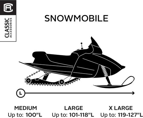 غطاء تخزين سنوموبايل سليد جير من كلاسيك أكسيسوريز، مقاس متوسط in Kuwait