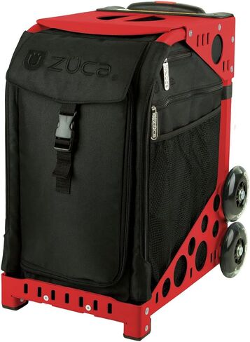 Zuca Sport Insert Bag, Stealth (Black, Black Embroid) with Sport Frame Red in Saudi Arabia