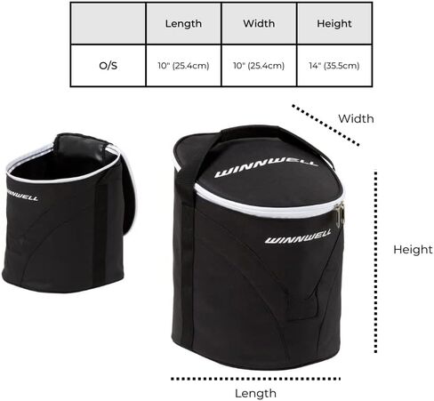 Winnwell Basic Puck Carry Bag - Equipment Carrying Bag For Hockey Pucks & Balls, Store 50+ Puck Balls For Practice, Back Yard Rink, Easily Store & Carry To Your Next Game in Saudi Arabia