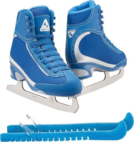 Jackson Ultima Softec Vista ST3200 ST3201 Figure Ice Skates for Women and Girls/Black, Navy, White Bundle with Guardog Skate Guards Jackson Skate Bag JL350 in Kuwait