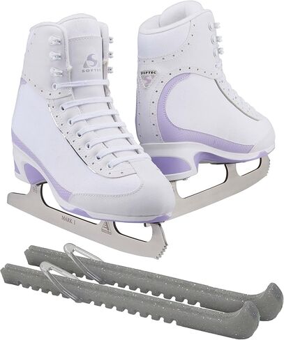 Jackson Ultima Softec Vista ST3200 ST3201 Figure Ice Skates for Women and Girls/Black, Navy, White Bundle with Guardog Skate Guards Jackson Skate Bag JL350 in Kuwait