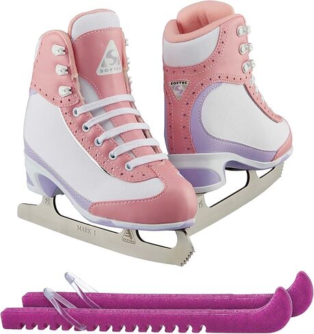 Jackson Ultima Softec Vista ST3200 ST3201 Figure Ice Skates for Women and Girls/Black, Navy, White Bundle with Guardog Skate Guards Jackson Skate Bag JL350 in Kuwait
