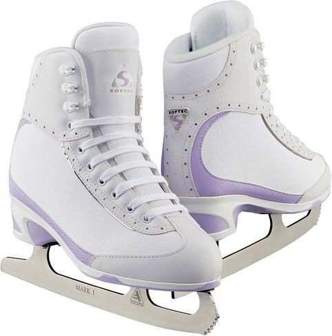 Jackson Ultima Softec Vista ST3200 ST3201 Figure Ice Skates for Women and Girls/Black, Navy, White Bundle with Guardog Skate Guards Jackson Skate Bag JL350 in Kuwait