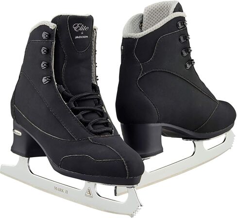 حذاء تزلج جاكسون ألتيما سوفتيك إيليت أسود للرجال مع شفرات مارك II in Kuwait