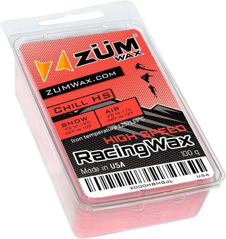 شمع سباق التزلج على الجليد المرتفع فلورو من شركة زيومواكس – درجة حرارة التبريد – 100 جرام – شمع متدفق بالفلورو بسعر لا يصدق!!! فائقة السرعة! ! in Kuwait