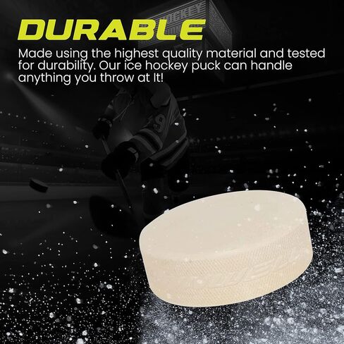 كرات تدريب Winnwell Goalie - قرص تدريب أبيض سعة 6 أونصة مع حقيبة حمل شبكية | الحجم والوزن الرسمي| رائعة لحراس المرمى وتدريبات التدريب in Kuwait