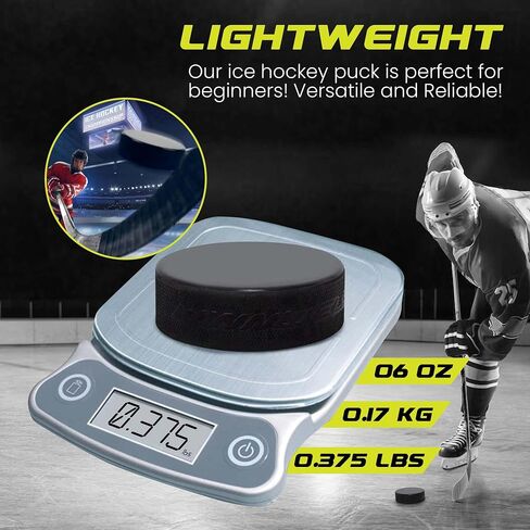Winnwell Official Ice Hockey Pucks - Regulation Size & Weight 6oz Black Puck with Mesh Carrying Bag, Great for Stick Handling & Training Drills in Saudi Arabia