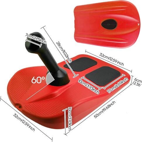 زلاجات الثلج للأطفال والكبار، لوح تزلج على الجليد للأطفال مع مقبض، لوح تزلج صغير خفيف الوزن، مقبض مقاوم للبرد، لوح تزلج على الجليد منزلق للأسفل من أجل متعة الشتاء في الهواء الطلق in Kuwait