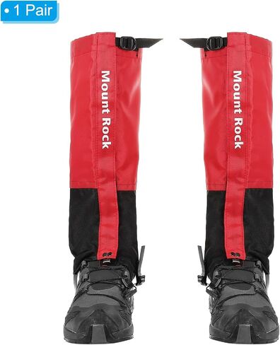PATIKIL Leg Gaiters, Waterproof Shoe Covers Hiking Gaiters Adjustable Snow Boot Gaiter for Hiking, Walking, Climbing in Kuwait