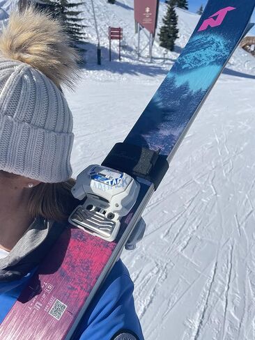 أشرطة لف التزلج الأساسية من StoreYourBoard Mountain Essential، 4 عبوات، مقاس عالمي، مثبتات بخطاف وحلقة، أزرق in Kuwait