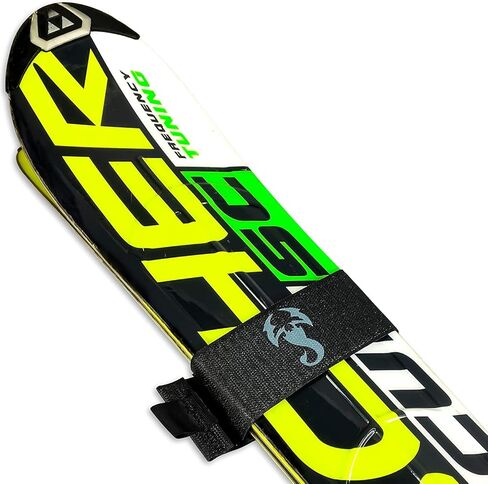 أشرطة لف التزلج الأساسية من StoreYourBoard Mountain Essential، 4 عبوات، مقاس عالمي، مثبتات بخطاف وحلقة، أزرق in Kuwait