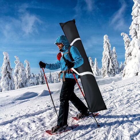 Locmeo 2 Pcs Adult Unisex Ski Bag 420D Polyester Water Resistant Skiing Bags with Adjustable Length and Straps, for Snowboard Carrier Transport, Travel, Kids, Youth, Men, Women, 72.83 x 13 Inches in Saudi Arabia