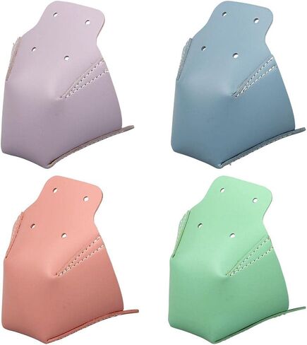 MIXCUT Toe Cap Guards Protectors, 1 Pair Roller Skate Toe Cap Guard Protectors Artificial PU Leather Professional Skate Toe Protective Cover Roller Skate Toe Guards Toe Caps for Roller Skate in Saudi Arabia