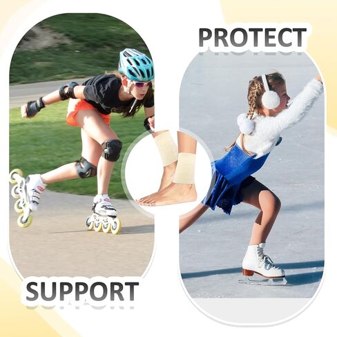 جوارب تزلج مبطنة من Tashippa للكاحل، ملحقات لوح التزلج، وسادات للكاحل، أكمام ضاغطة للكاحل، دعامة حماية للكاحل من أجل التزلج على الجليد، ركوب الدراجات، حماية الكاحل، جوارب دعم القدم in Kuwait