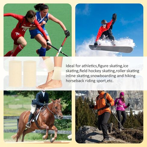 جوارب تزلج مبطنة من Tashippa للكاحل، ملحقات لوح التزلج، وسادات للكاحل، أكمام ضاغطة للكاحل، دعامة حماية للكاحل من أجل التزلج على الجليد، ركوب الدراجات، حماية الكاحل، جوارب دعم القدم in Kuwait