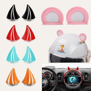 Helmet Cat Ears Devil Horns - Atiger 10 Pcs Ski Helmet Accessories Small Devil Horns with Adhesive Suction Cup Cute Decoration for Women Men Car Accessory Bike Ski Motorcycle Snowboard Helmet Girl Boy in Kuwait
