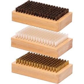 mountainFLOW eco-Wax | Wax Brush Set | Brass, Nylon, Horsehair Brushes | Ergonomic All Wooden Handles | Eco-Friendly Canvas Travel Bag in Saudi Arabia