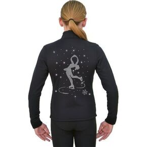ChloeNoel Figure Skating Solid Polar Fleece Fitted Jacket by Polartec J11