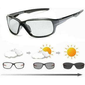 Y.C Photochromic Polarized Sunglasses for Men Women Safety Cycling Glasses UV Protection Outdoor Sport Sunglasses in Saudi Arabia