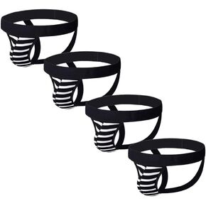 Summer Code Men's Cotton Jockstrap Athletic Supporters Stretch Jock Strap for Men