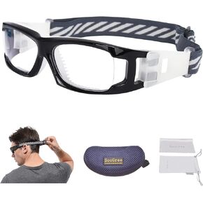 SooGree Kids Sport Goggles Glasses,Protective Eyewear Goggles,Eye Safety Glasses,Replaceable to Prescription Lenses 8-16