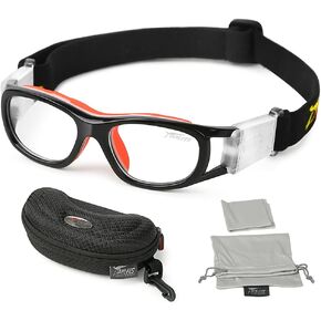 PELLOR Kids Safety Goggles, Sports Eyewear Protective Glasses Antifog Lens Replaceable Protection Goggles for Boys and Girls- Black in Kuwait