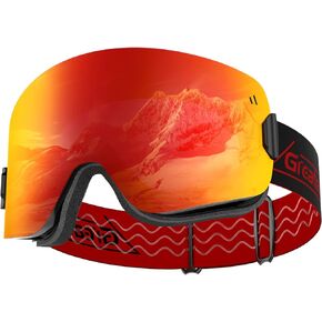 نظارات التزلج من Gre✈Ski OTG نظارات التزلج على الجليد للرجال والنساء والشباب والأطفال in Kuwait