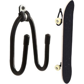 Kesywale Skateboard Wall Mount Adjustable Hanger Holder Hook Rack Display for Guitar, Skateboards, Longboards, Skis, Snowboards, Water Skis and More