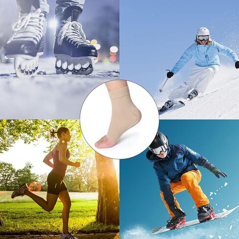 توي يو جوارب تزلج دوارة، جورب تزلج مبطن واقي للكاحل، كم وسادة جل مرنة للتزلج على الجليد وهوكي الجليد والتزلج والمشي لمسافات طويلة والاحذية الطويلة. ملحقات التزلج على الجليد وواقي الكاحل ووسادة in Kuwait