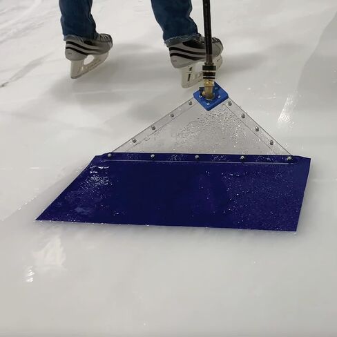 مسرحية التزلج على الجليد من رينك ويزارد - مزيل السطح الخارجي للتزحلق في الفناء الخلفي أو تركيبات الجليد التجارية، رائعة لألعاب الهوكي والتزلج على الجليد، عرض 60.96 سم in Kuwait