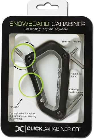 Click Carabiner Snowboard Carabiner Tool (Neon Pink) in Saudi Arabia