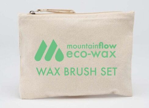 mountainFLOW eco-Wax | Wax Brush Set | Brass, Nylon, Horsehair Brushes | Ergonomic All Wooden Handles | Eco-Friendly Canvas Travel Bag in Saudi Arabia