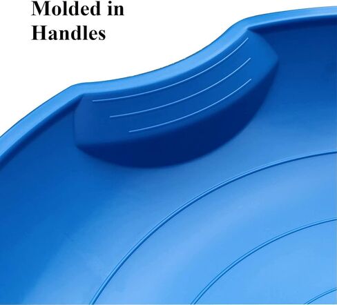 Paricon Flexible Flyer Round Flying Saucer Disc Racer Polyethylene Snow Sled Toboggan, for Ages 4 & Up, 26" Diameter, Green/Orange (2 Pack) in Kuwait