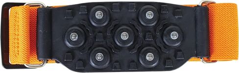 أوليمبيا: مرابط الجليد - مرابط الجر متوسطة النعل MIDXJ9، قبضة أحذية الثلج والجليد المحمولة مع حزام قابل للتعديل in Kuwait